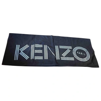 Pre-owned Kenzo Wool Stole In Grey
