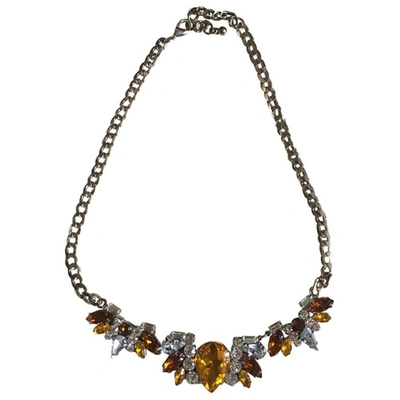 Pre-owned Max Mara Necklace In Yellow