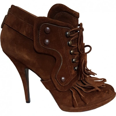 Pre-owned Givenchy Ankle Boots In Brown