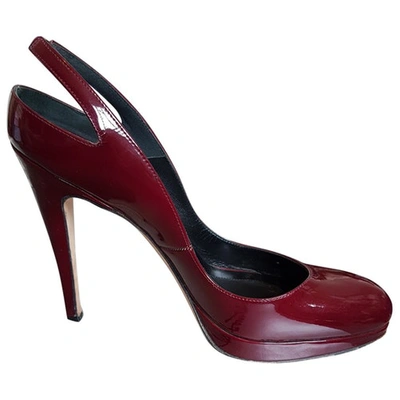 Pre-owned Brian Atwood Patent Leather Heels In Red