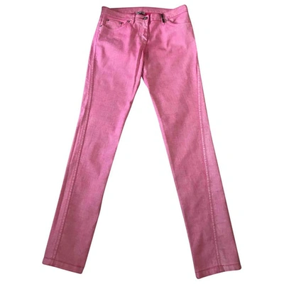Pre-owned Kenzo Slim Jeans In Pink