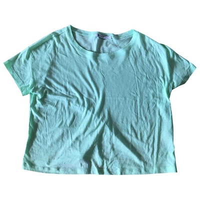 Pre-owned Alexander Wang T Green Cotton Top