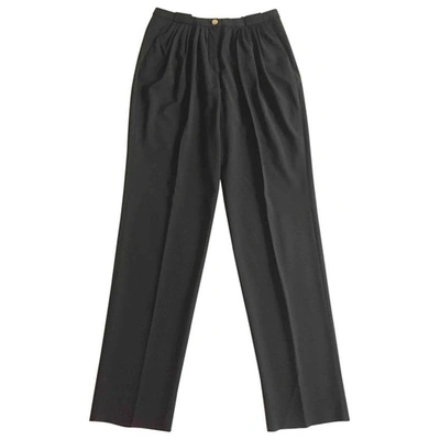 Pre-owned Paul Smith Wool Carot Pants In Black