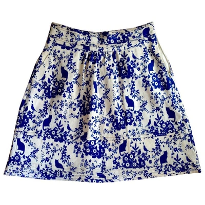 Pre-owned Paul & Joe Linen Mid-length Skirt In Blue
