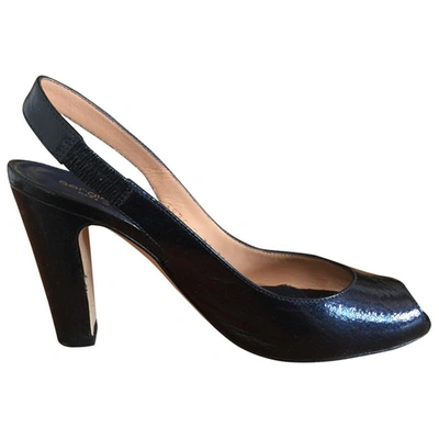 Pre-owned Sergio Rossi Patent Leather Heels In Blue