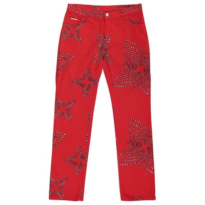Pre-owned Valentino Chino Pants In Red