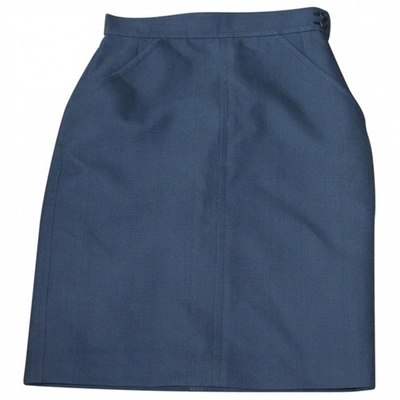 Pre-owned Saint Laurent Mid-length Skirt In Blue