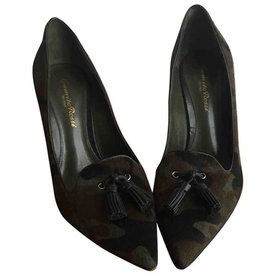 Pre-owned Gianvito Rossi Pony-style Calfskin Heels In Green