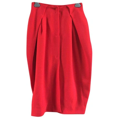 Pre-owned Giuliano Fujiwara Skirt Suit In Red