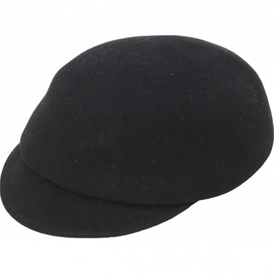 Pre-owned Chanel Wool Cap In Black