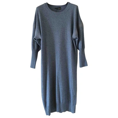 Pre-owned Fendi Cashmere Dress In Blue