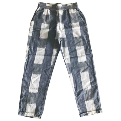 Pre-owned Current Elliott Trousers In Blue