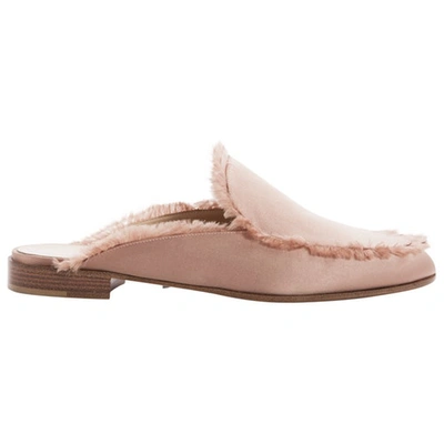 Pre-owned Gianvito Rossi Cloth Mules In Pink