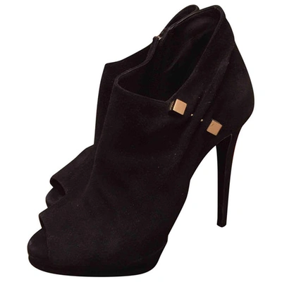 Pre-owned Le Silla Heels In Black