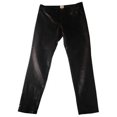 Pre-owned French Connection Slim Pants In Black