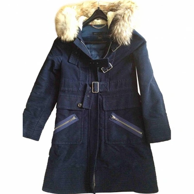 Pre-owned Marc By Marc Jacobs Blue Cotton Coat