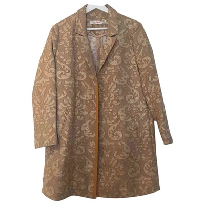 Pre-owned Jucca Coat In Gold