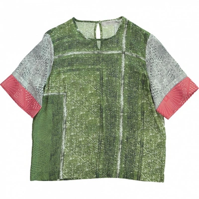Pre-owned Preen Line Green Viscose Top