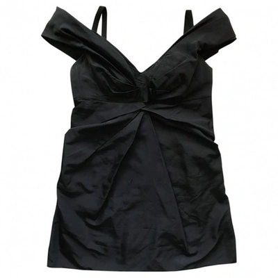 Pre-owned Marc Jacobs Silk Mini Dress In Black