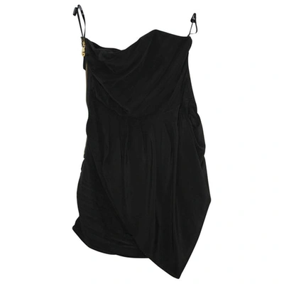 Pre-owned Michael Kors Silk Mid-length Dress In Black