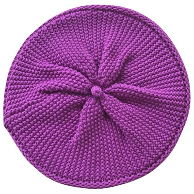 Pre-owned Sonia Rykiel Wool Beret In Purple