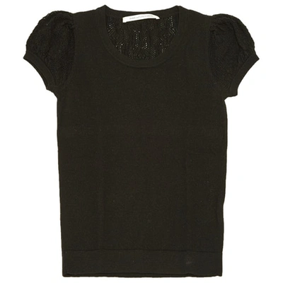 Pre-owned Diane Von Furstenberg Wool T-shirt In Black