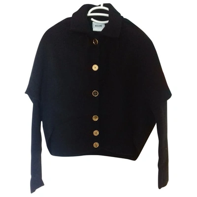 Pre-owned Moschino Wool Jacket In Black