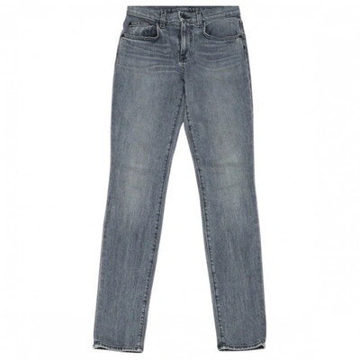 Pre-owned Proenza Schouler Slim Jeans In Grey