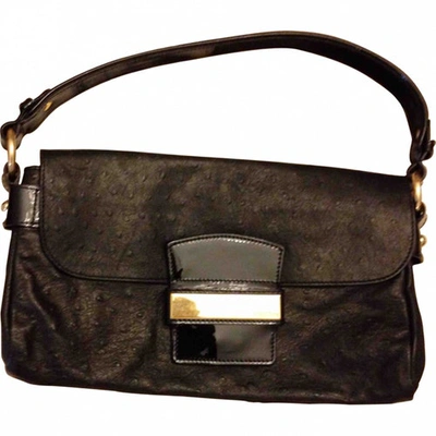 Pre-owned Max Mara Leather Mini Bag In Black
