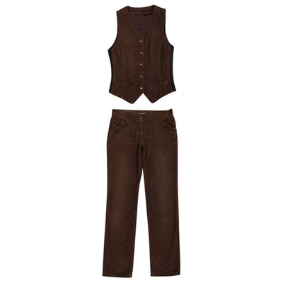 Pre-owned Dolce & Gabbana Trousers In Brown