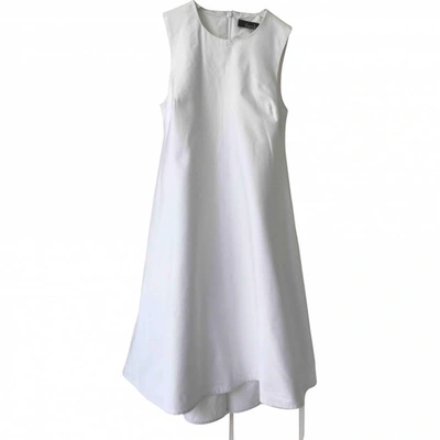 Pre-owned Freda Mid-length Dress In White