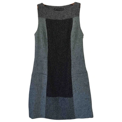 Pre-owned Proenza Schouler Wool Mini Dress In Grey