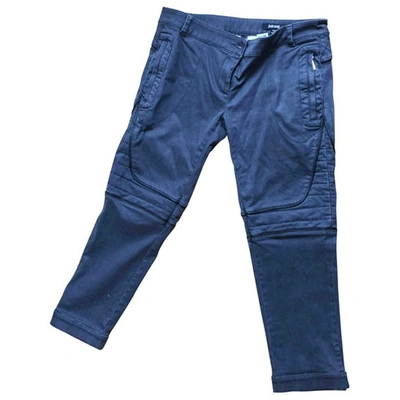 Pre-owned Just Cavalli Slim Pants In Grey