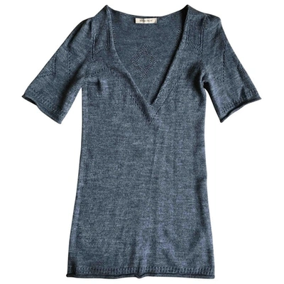 Pre-owned See By Chloé Wool Mini Dress In Grey