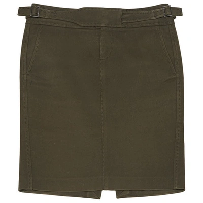 Pre-owned Gucci Mid-length Skirt In Khaki