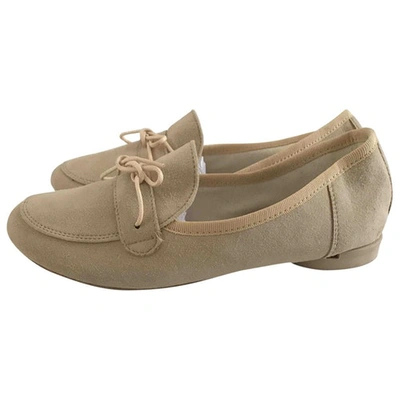 Pre-owned Repetto Leather Flats In Beige