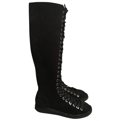 Pre-owned Alexander Wang Boots In Black