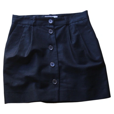 Pre-owned Maje Black Cotton Skirt