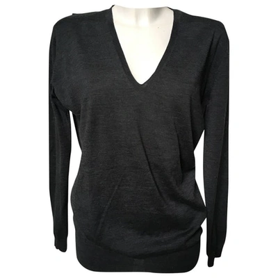 Pre-owned Lanvin Wool Jumper In Anthracite