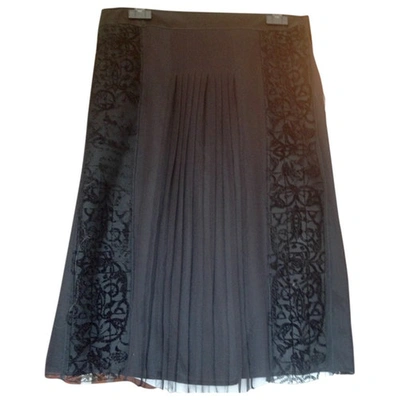 Pre-owned Philosophy Di Alberta Ferretti Silk Skirt In Black