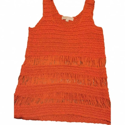 Pre-owned Michael Kors Vest In Orange