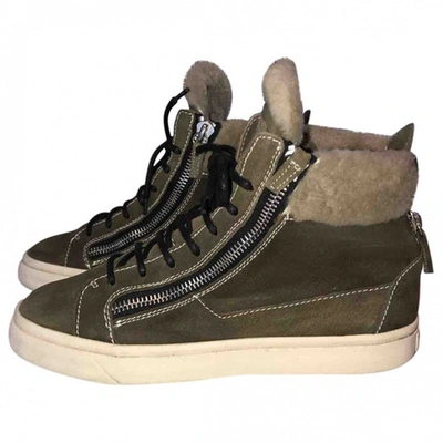 Pre-owned Giuseppe Zanotti Trainers In Green