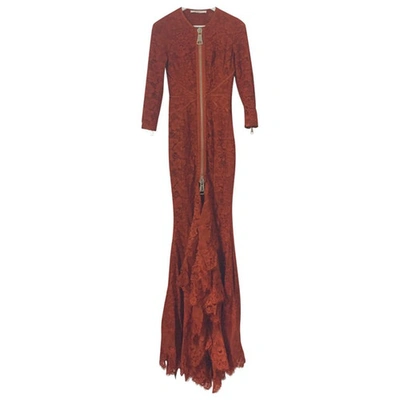 Pre-owned Givenchy Maxi Dress In Orange