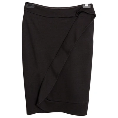 Pre-owned Emporio Armani Mid-length Skirt In Black