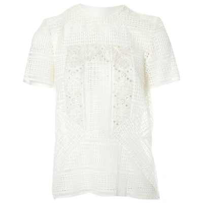Pre-owned Self-portrait White Polyester Top
