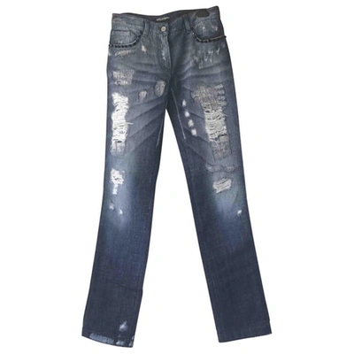 Pre-owned Dolce & Gabbana Cotton - Elasthane Jeans In Other