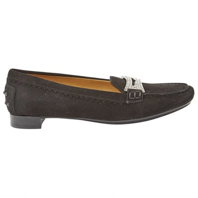 Pre-owned Tod's Flats In Black