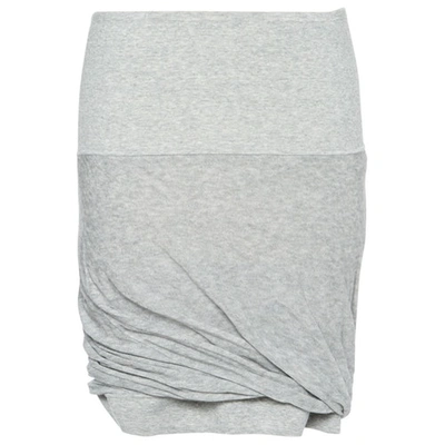 Pre-owned Diane Von Furstenberg Mini Skirt In Grey