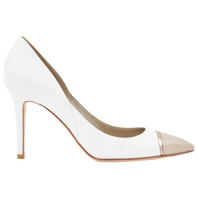 Pre-owned Sergio Rossi Leather Heels In White