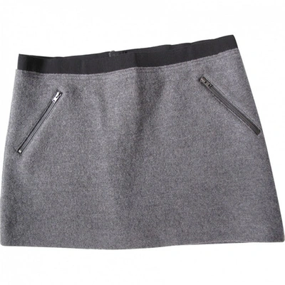 Pre-owned Bonpoint Wool Mini Skirt In Grey